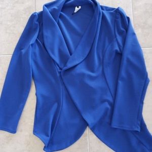 Royal blue stretchy blazer